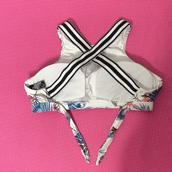 GAP Floral and Leaf Print Tank Top with Striped Straps - Picture 3 of 5